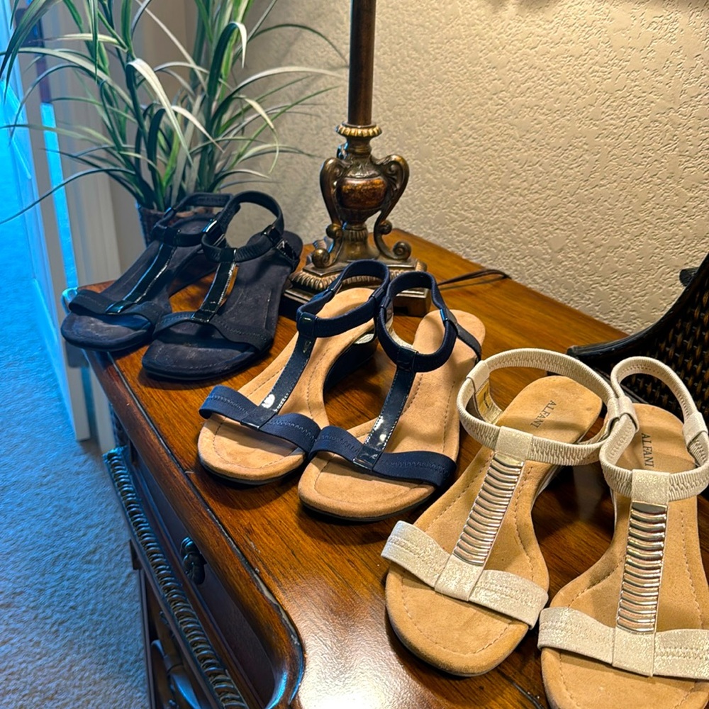 Lot of 3 pairs ALFANI sandals